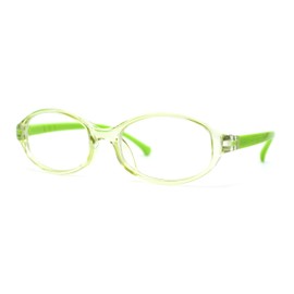 SA106 Kids Narrow Oval Plastic 100% Blue Light Filtering Computer Glasses Green
