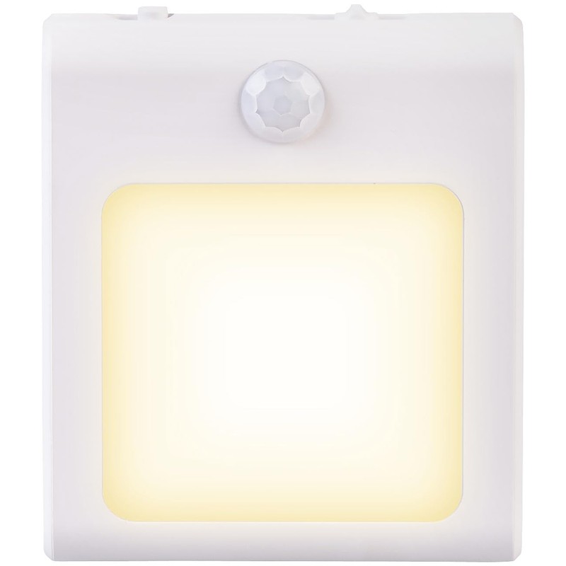 Lunartec Lamp: Set of 2 Socket LED Night Light, Dimmable,