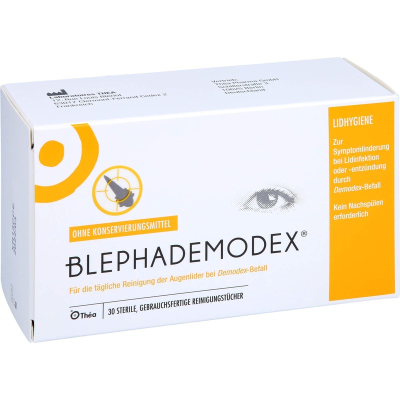 Blephademodex Sterile Cleaning Wipes, Pack of 30