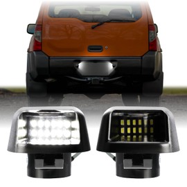 USR 07-15 N50 SUV License Plate Light – Plate Lamps (Left + Right) Pair - Compatible with 2007-2015 Nissan Xterra Sport Utility Vehicle All Models such as S, X, SV, Pro-4X (LED WHITE 6000K UPGRADE)