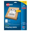 Avery Shipping Address Labels, Inkjet Printers, 250 Labels, Half Sheet