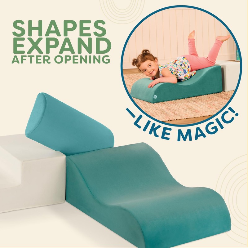 B. toys – Sensory Foam Shapes – 3pc Foam Building