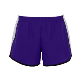 Augusta Sportswear Girls' Standard Augusta Pulse Team Short, Purple/White/Black, Large