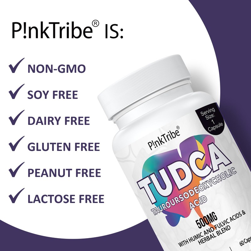 TUDCA 500 mg, Tauroursodeoxycholic Acid with Humic and Fulvic Acids,