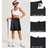 SPEED MATE Knee Length Skorts for Women,Tennis Skirts for Women