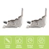 UFURMATE Folding Brackets, 2Pcs Silver Cold Rolled Steel Foldable Support