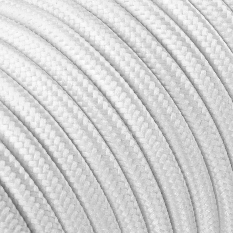 ledscom.de Textile Cable, 3 m, White, 2 x 0.75 mm²,