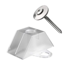 KAISER plastic® Spacers and Screws Set of 100 | Mounting Set for Trapezoidal Panels 70/18 and 76/18 | Made in Germany | for All Types of Corrugated Sheets