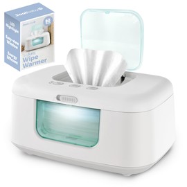 Jool Baby Products TinyBums Baby Wipe Warmer & Dispenser with LED Changing Light & On/Off Switch - Jool Baby (Aqua)