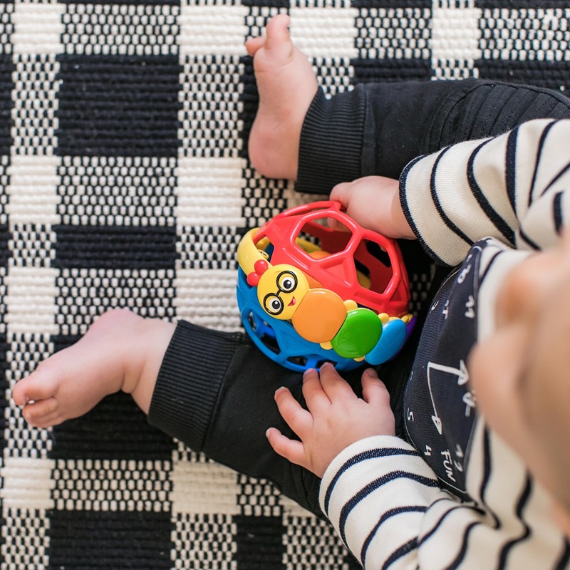 Baby Einstein Cal Bendy Ball Rattle Toy, Ages 3 months