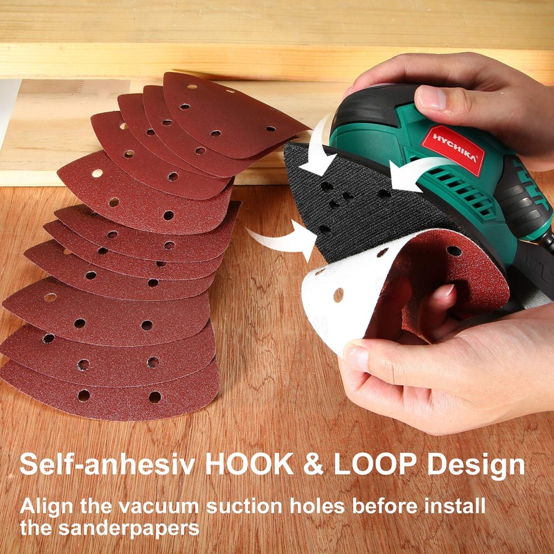 HYCHIKA Detail Sander, 14,000 OPM Compact Electric Sander Tool with
