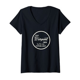 Womens Ventura California Vintage Hotel Advertising V-Neck T-Shirt