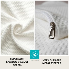 Bamboo Replacement Wedge Pillow Cover (25 x 24 x 12) with Zipper.