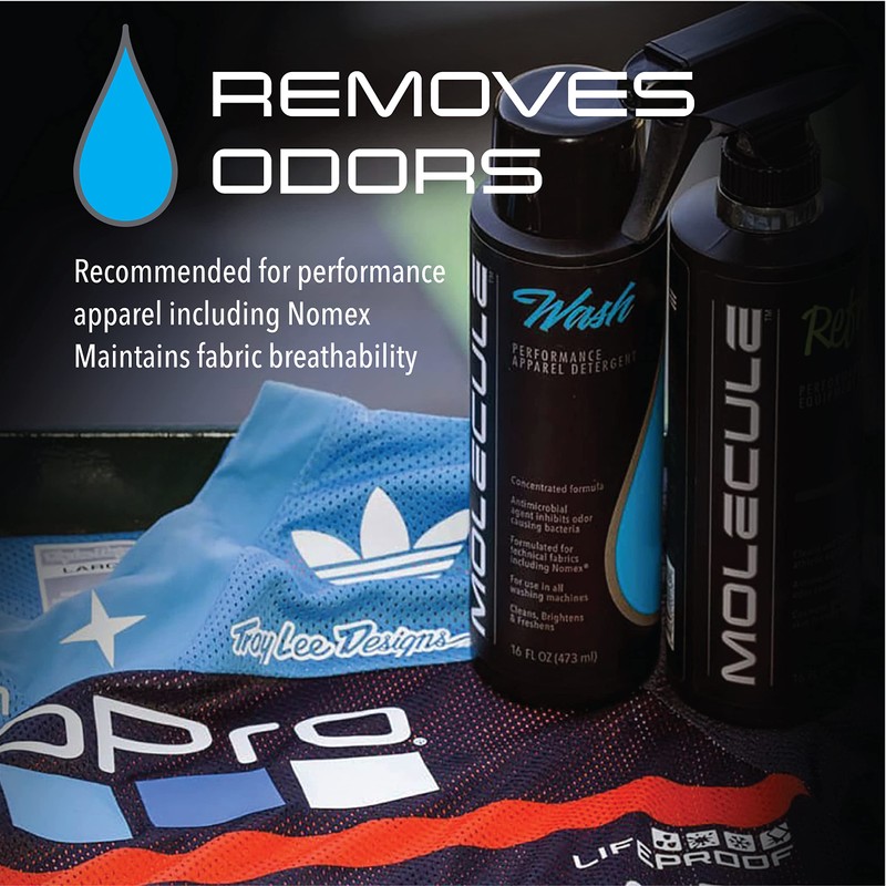 Molecule Wash, Performance Apparel Care, Race Suits, Cleans, Brightens and