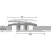 Profi-Design Transition Profile Aluminium 27 mm / 90 cm Silver