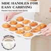 AOTASO Regular 12 Cup and Mini 24 Cup Nonstick Cupcake