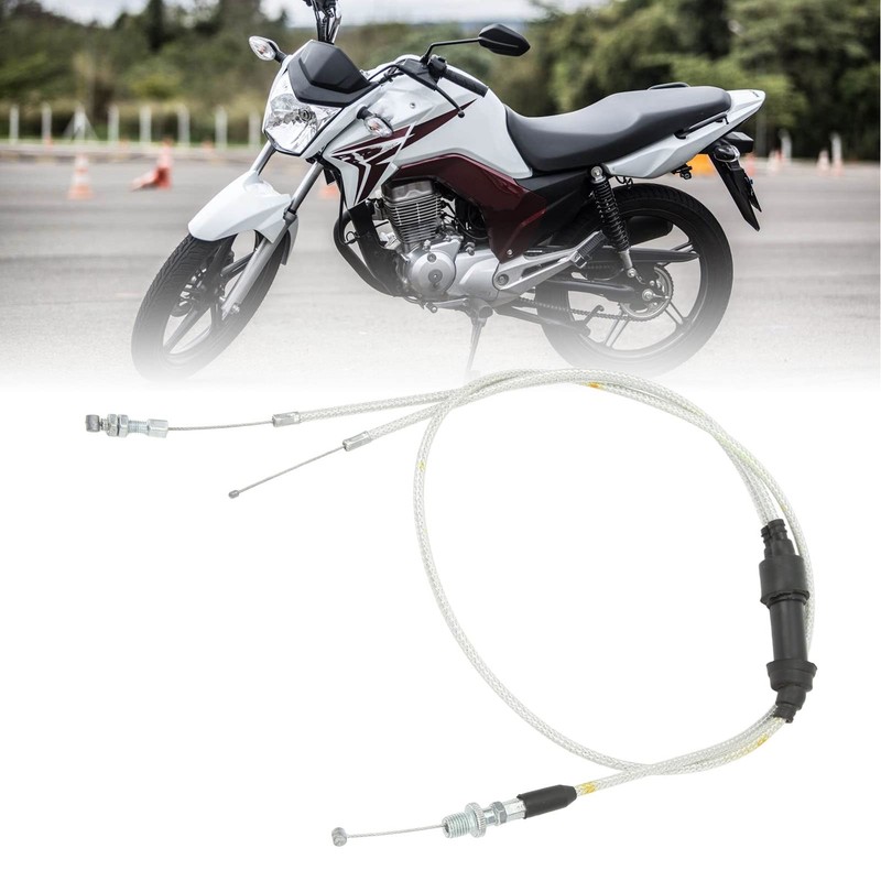 Motorcycle Throttle Cable, Dual Throttle Cable Exquisite for CG150CC 200CC