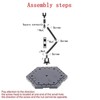 3-Pieces Gundam Model Kit Display Stand and Runner Storage System