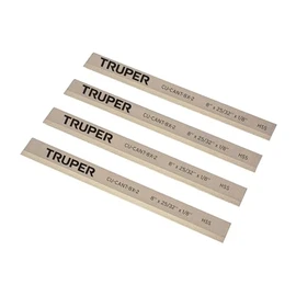 Truper CU-CANT-8X-2, Cuchillas de repuesto para canteadora CANT-8X-2, 4 pzas