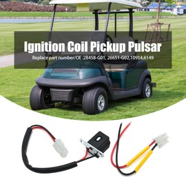 VIKKSAER Ignition Coil Pickup Pulsar 28458-G01, Replacement for EZGO Golf Cart 1991-2003 4 Cycle 295cc 350cc Robin Engines, Replace# 10914, 6149, 26651-G02