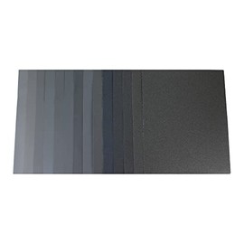 HARRI ABRASIVES Silicon Carbide Sandpaper Sheets - Wet/Dry Electrocoated - 9" x 11" - Grit: 600 (Pack of 5)