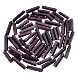 Natural Garnet Gemstone Healing Crystals for DIY Jewelry Making -Loose Natural Cabochon -Perfect for Crafting Reiki Chakra Meditation Unique Jewelry Designs (3 pcs, 30-40 mm)