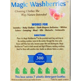 Magic Washberries Organic laundry soap nuts Magic Washberries berries 20 oz 580 grams 300+ loads