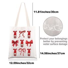 JNIAP Ketchup Tote Bag Ketchup Lover Gifts Tomato Ketchup Sauce Gifts Ketchup Shoulder Bag Ketchup Merchandise (Ketchup bow tb)