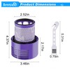 2 Pack Replacement Filters Fit for Dyson V10 Cyclone series,