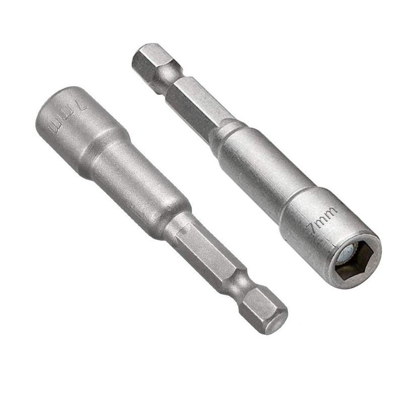 Saipe 10pcs 1/4" Hex Shank Impact Nut Driver Socket Set