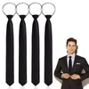 YUWJOOWEE 4 Piece Men's Tie Set, Adjustable Tie Set for