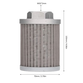 Hydraulic Suction Valve, Hydraulic Oil Suction Strainer Filter, Stainless Steel Suction Fuel Filter, Hydraulic Oil Filter Replacement for Generators and Technical Machines