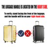 3 Piece Luggage Protector Suitcase Cover Set – Lightweight Clear