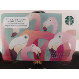STARBUCKS CARD 2015 " ORLANDO FLAMINGOS "VHTF~A REAL BEAUTY~ RARE~GREAT PRICE