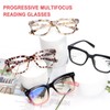 CHOFILORD Progressive Multifocus Reading Glasses for Women Men Blue Light