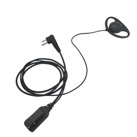 stdgove 2 Pin Earpiece M1 Ear Piece Headset with Ptt Mic for Motorola cp100 cls1410 gp300 cp200d bpr40 CLS 1110 1410 cp185 dlr1060 rdm2070d dlr1020 rmu2040 rdu4100 dtr700(D Shape)