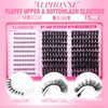 ALPHONSE Fluffy Lash Clusters with Bottom Lashes 12-20MM Cluster Eyelash
