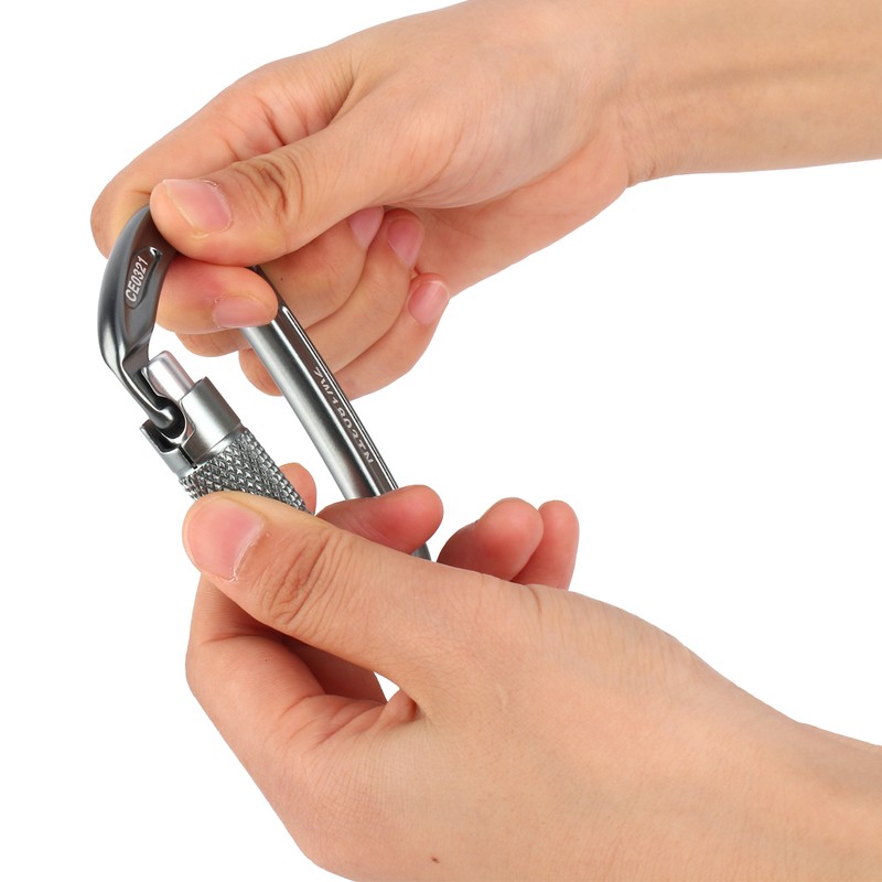 Aluminium Alloy 25KN Safety Rescue Carabiner D Buckle for Outdoor