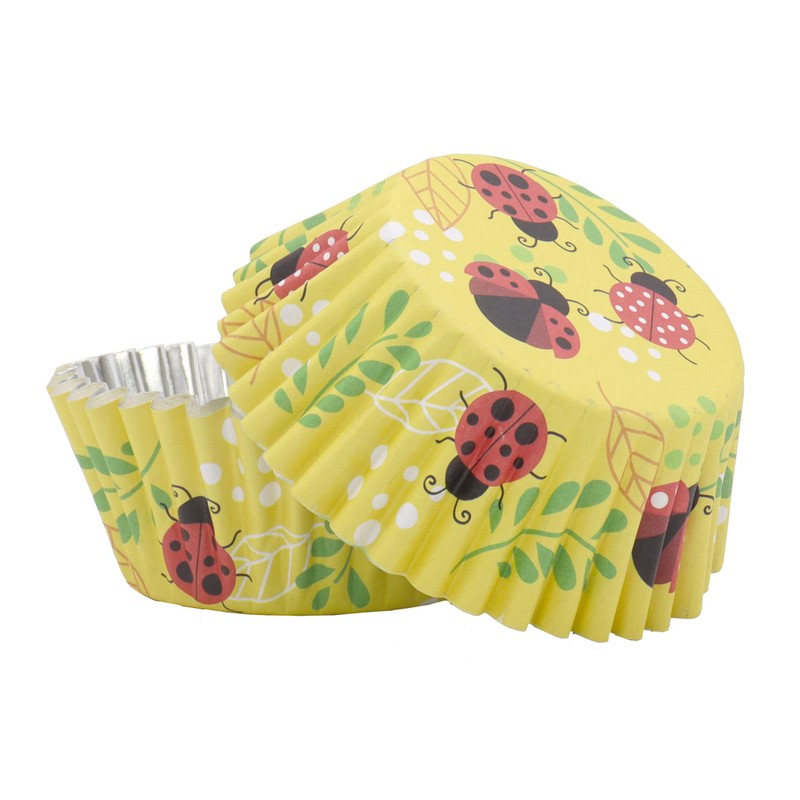 PME Foil Lined Cupcake Cases - Ladybird, Pack of 30,