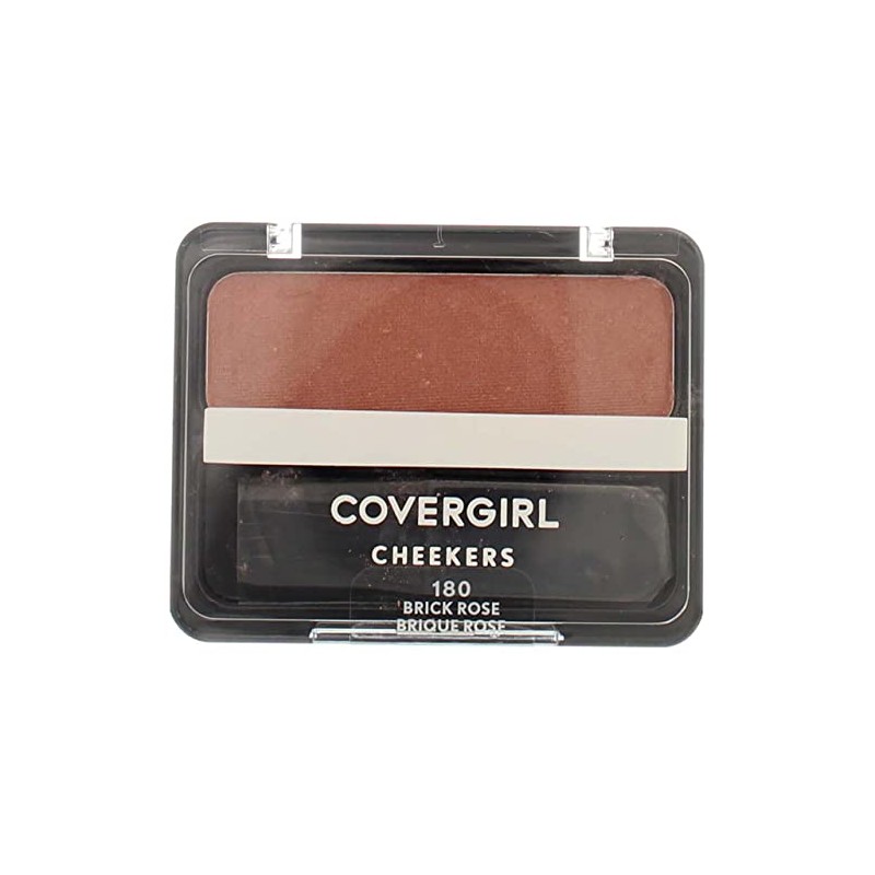 CoverGirl Cheekers Face Blush, Brick Rose 0.9 oz (2 pack)