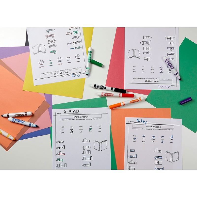 Crayola 588201 Non-Washable Classpack Markers, Broad Point, 16 Classic Colors,