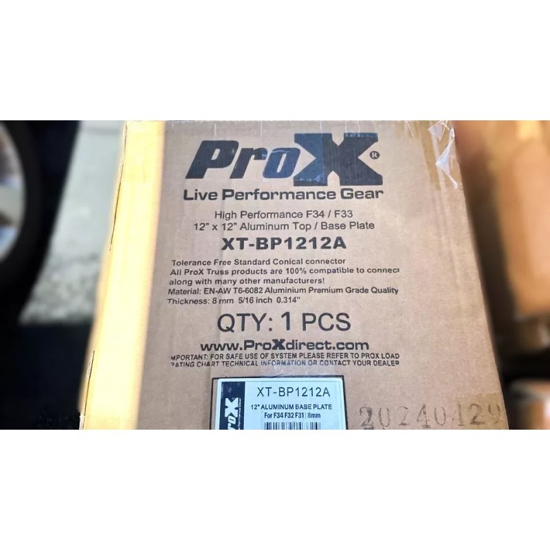 ProX XT-BP1212A 12"x12" Aluminum Top/Base Plate Fits Most Mfg F34