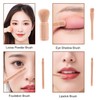 2-Teiliger Vier-In-Eins-Make-Up-Pinsel, Mini Retactable Make-Up-Pinsel, Reisebürbungs-Make-Up-Pinsel, Lidschattenpinsel-Set, Kreativer Make-Up-Pinsel-Set