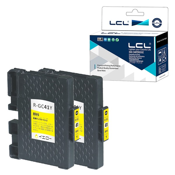 LCL Compatible Ink Cartridge GC-41 GC41 GC41C GC-41C 405762 Pigment