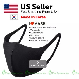 Fashion Mask Black Nano-Silver Face Fashion Mask Washable & Reusable. Best Quality US Seller