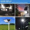 Stanlips 100W LED Solar Flood Lights, 10000MAH Flood Light Outdoor