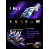 LISEN 2025 Bluetooth 5.3 FM Transmitter Car Adapter 96W 4