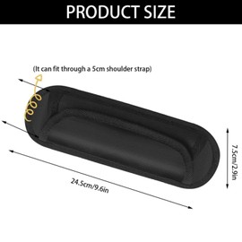 2PCS Tactical Shoulder Strap Pads, Black Backpack Strap Pads, Shoulder Relief Pad for Laptop Bag Guitar Safety Belt Tactical Bag