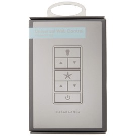 Casablanca Fan Company, 99195, Universal Wall Control, White (Requires Casablanca Receiver - Sold Separately)