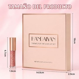 HANDAIYAN Set 12 Labiales Líquidos Mate Larga Duración | 12 tonos con acabado mate aterciopelado, alta pigmentación y textura suave. Kit de maquillaje